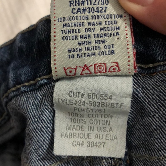 True Religion Jeans Premium Denim Straight Leg Sz 26 Made in USA PERFECT - Picture 10 of 10